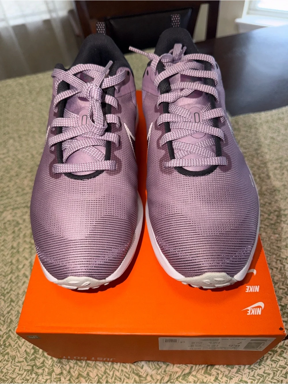 Nike Downshifter 12 women’s Purple Running Sneakers size 8.5 new box without lid